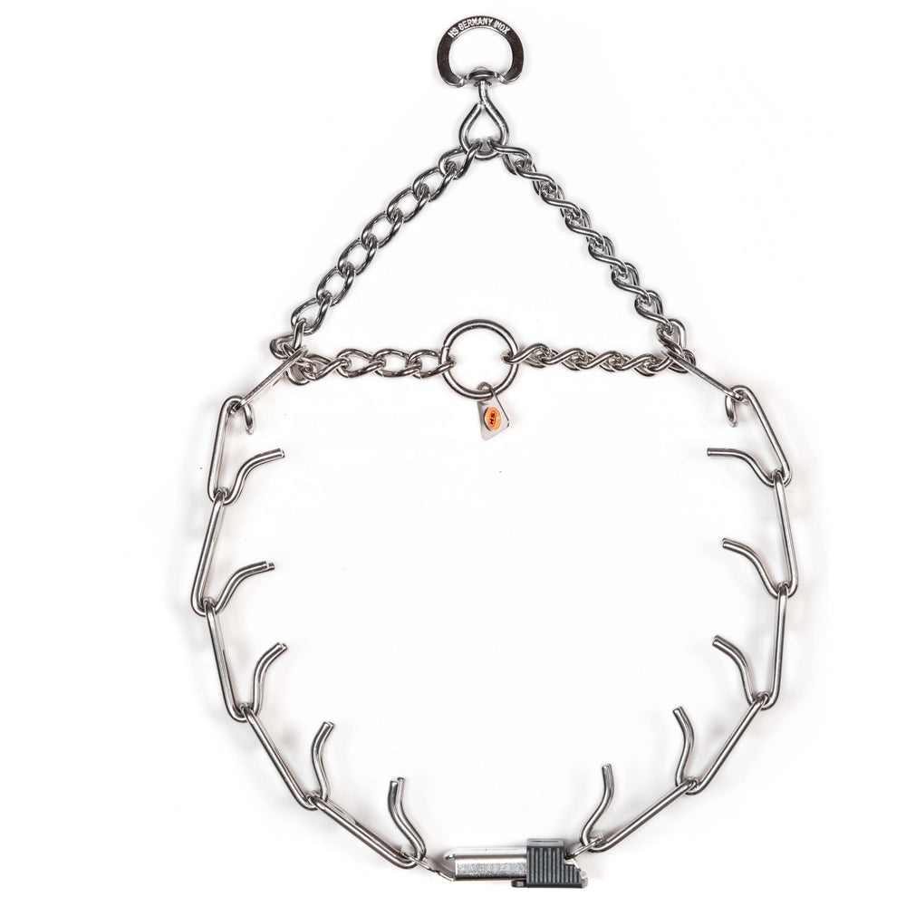 Collar Herm Sprenger de acero inoxidable resistente a la corrosión.