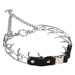 Collar Herm Sprenger 3mm con cierre rápido en primer plano para entrenamiento