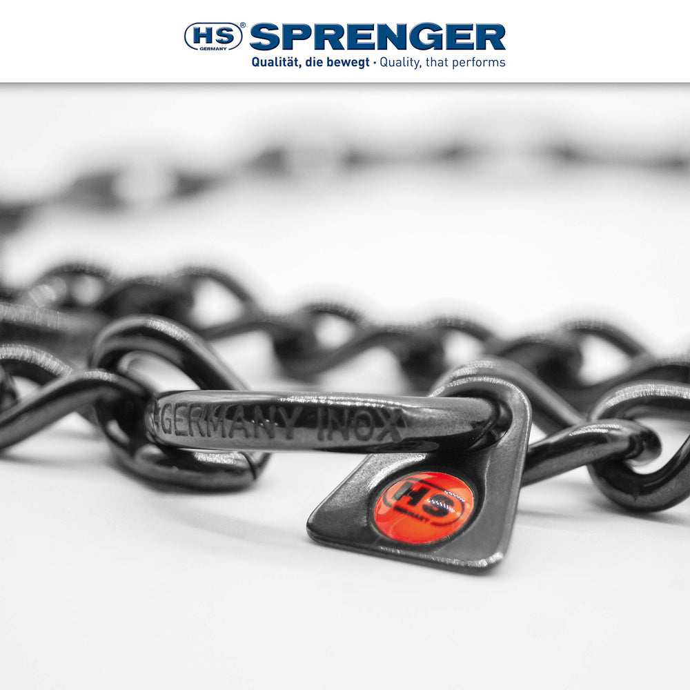 Collar Herm Sprenger resistencia y durabilidad en acero negro