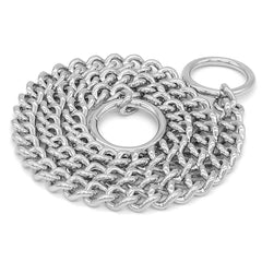 Herm Sprenger collar cromado de 45 cm, diseño ligero para uso diario.