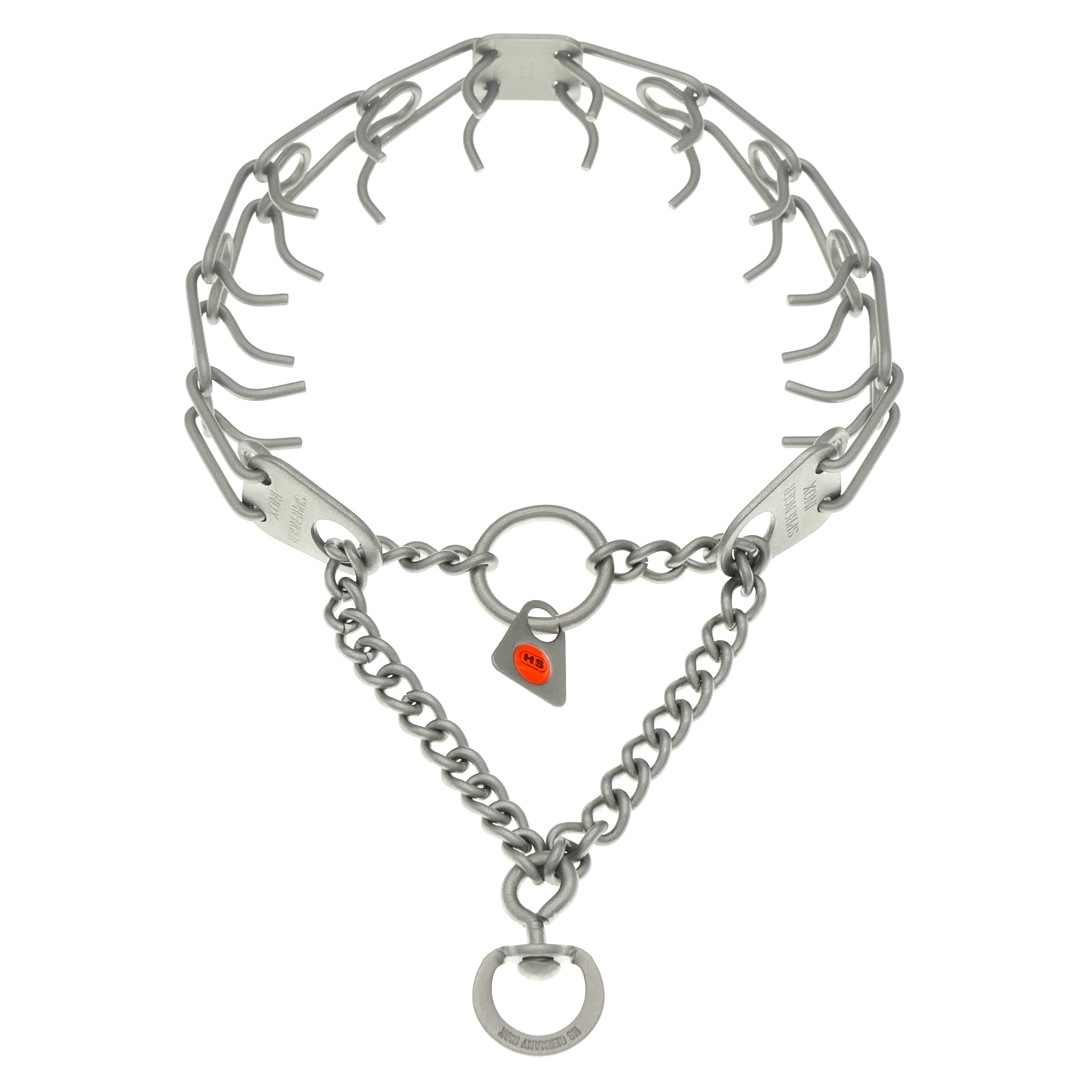 Plato central del collar Herm Sprenger, presión uniforme para entrenamientos seguros y controlados.