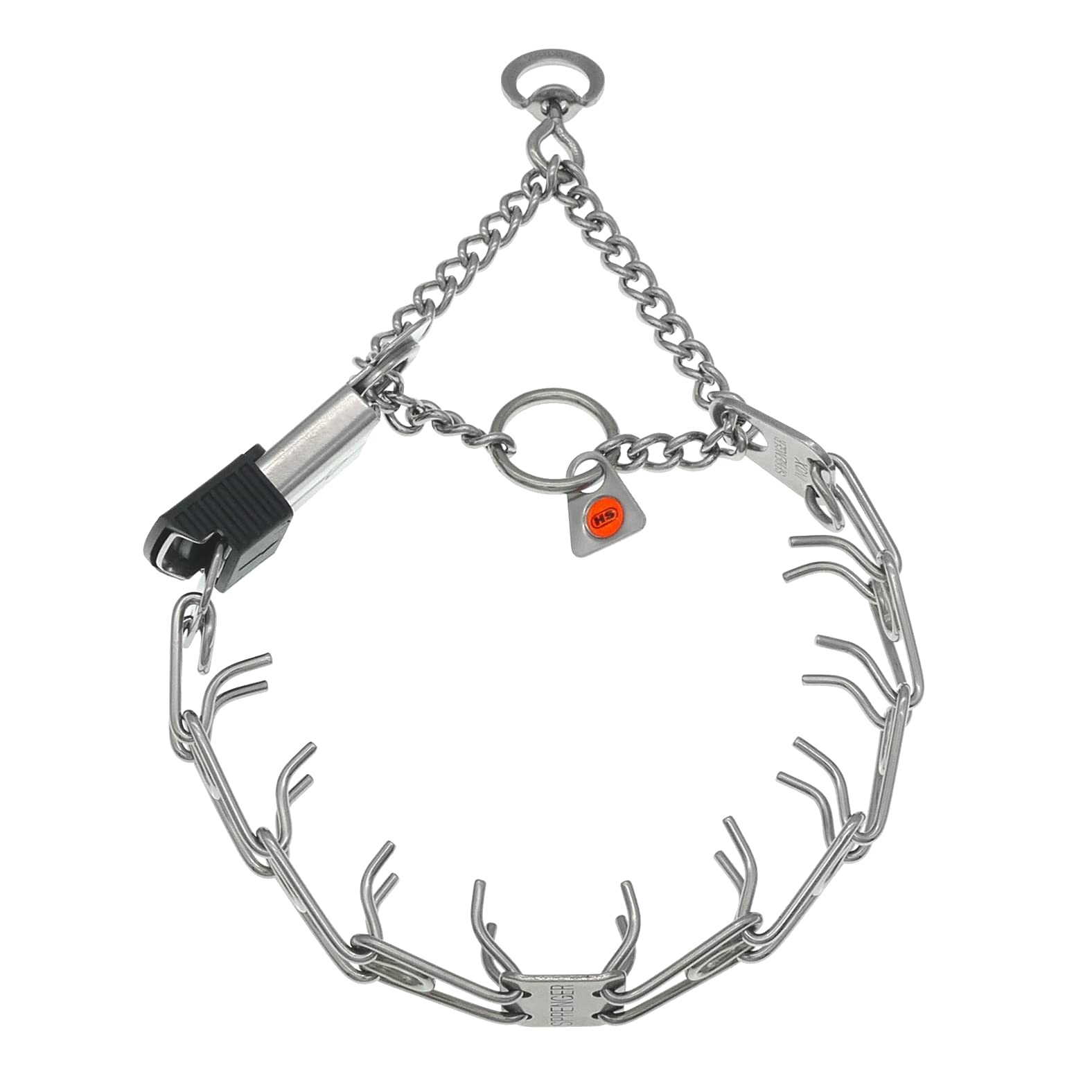 Herm Sprenger collar entrenamiento con cadena de ensamblaje para ajuste preciso
