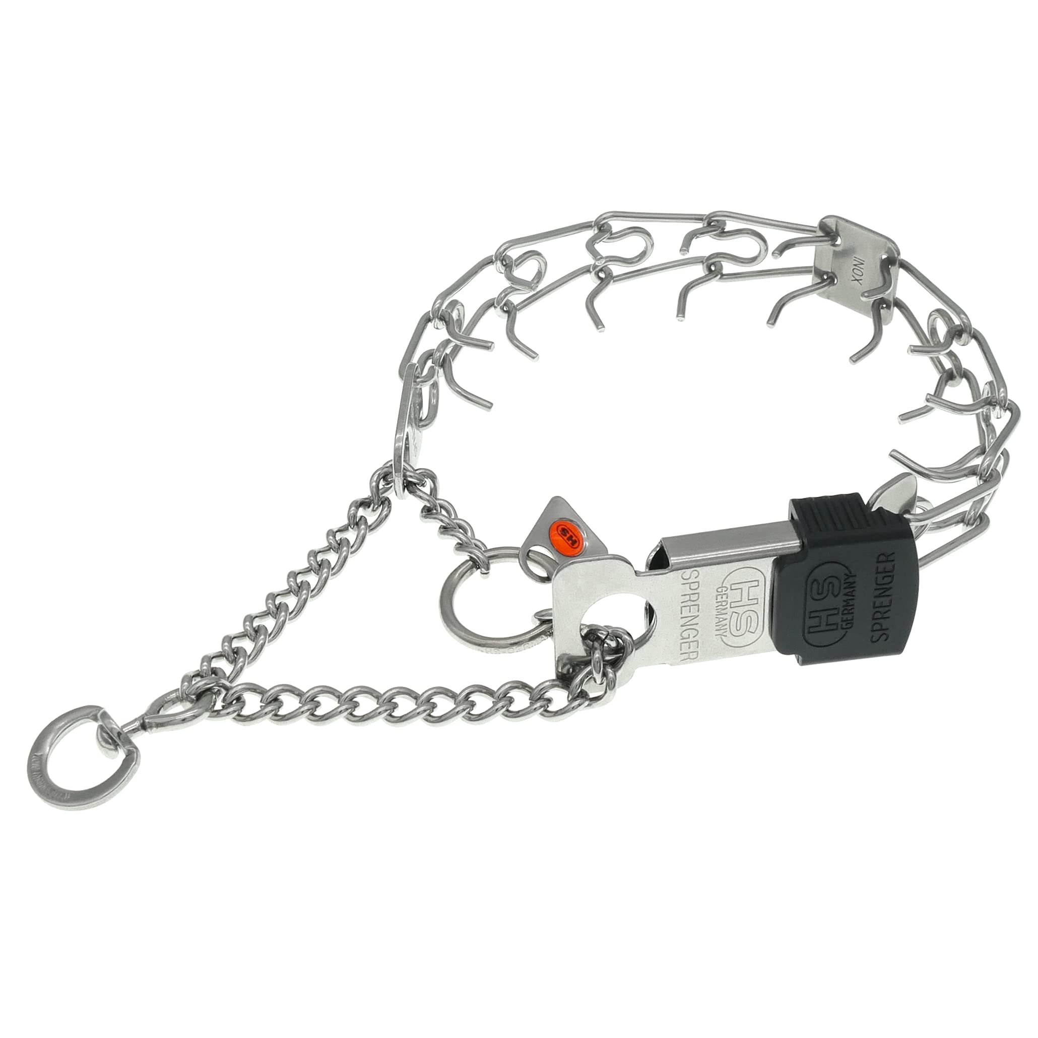 Herm Sprenger collar entrenamiento con hebilla ClickLock facilita colocación