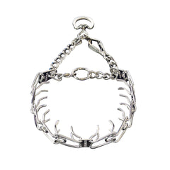Herm Sprenger collar de entrenamiento cromado, 21 pulgadas, visto de frente