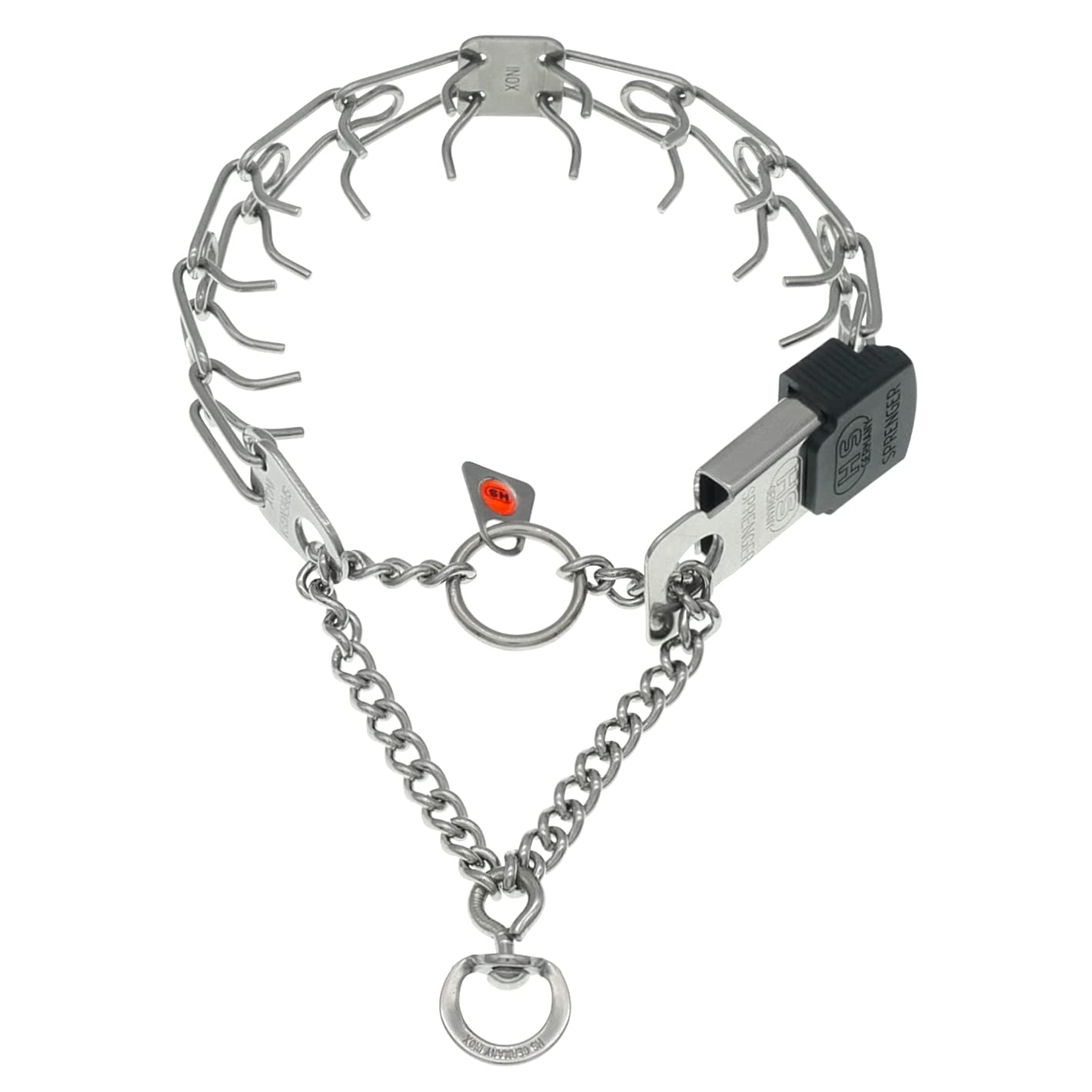 Herm Sprenger collar entrenamiento placa central para distribución de presión