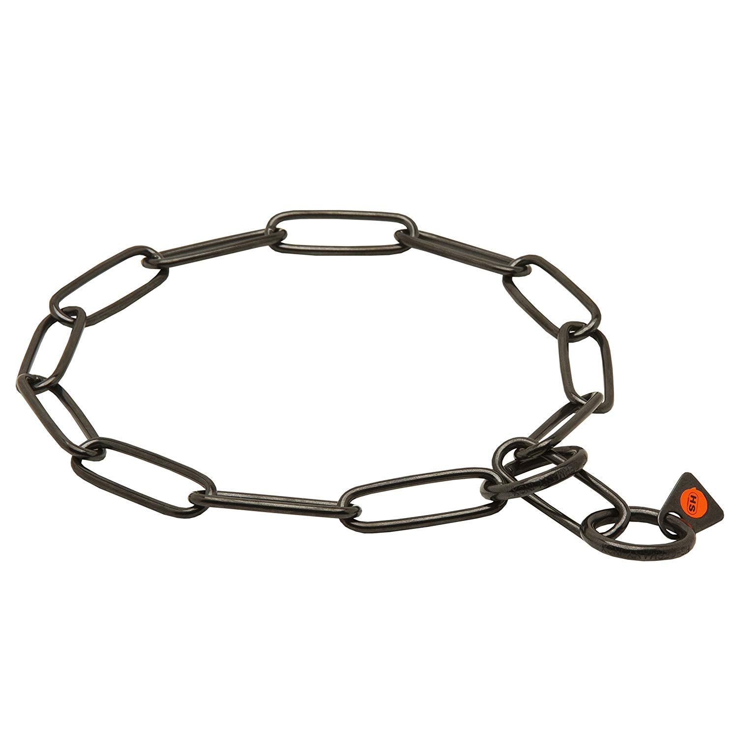 Collar Herm Sprenger fur saver negro de acero inoxidable, control suave
