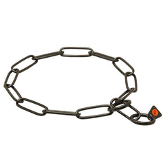 Collar Herm Sprenger fur saver negro de acero inoxidable, control suave