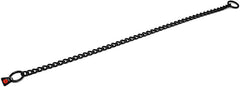 Collar negro de acero inoxidable Herm Sprenger, acabado resistente a la corrosión.
