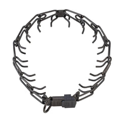 Collar Herm Sprenger pinchos negro con cierre ClicLock para ajuste rápido.