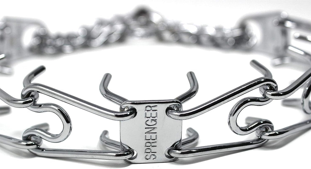 Collar de púas Herm Sprenger, diseño alemán de alta calidad para uso profesional.