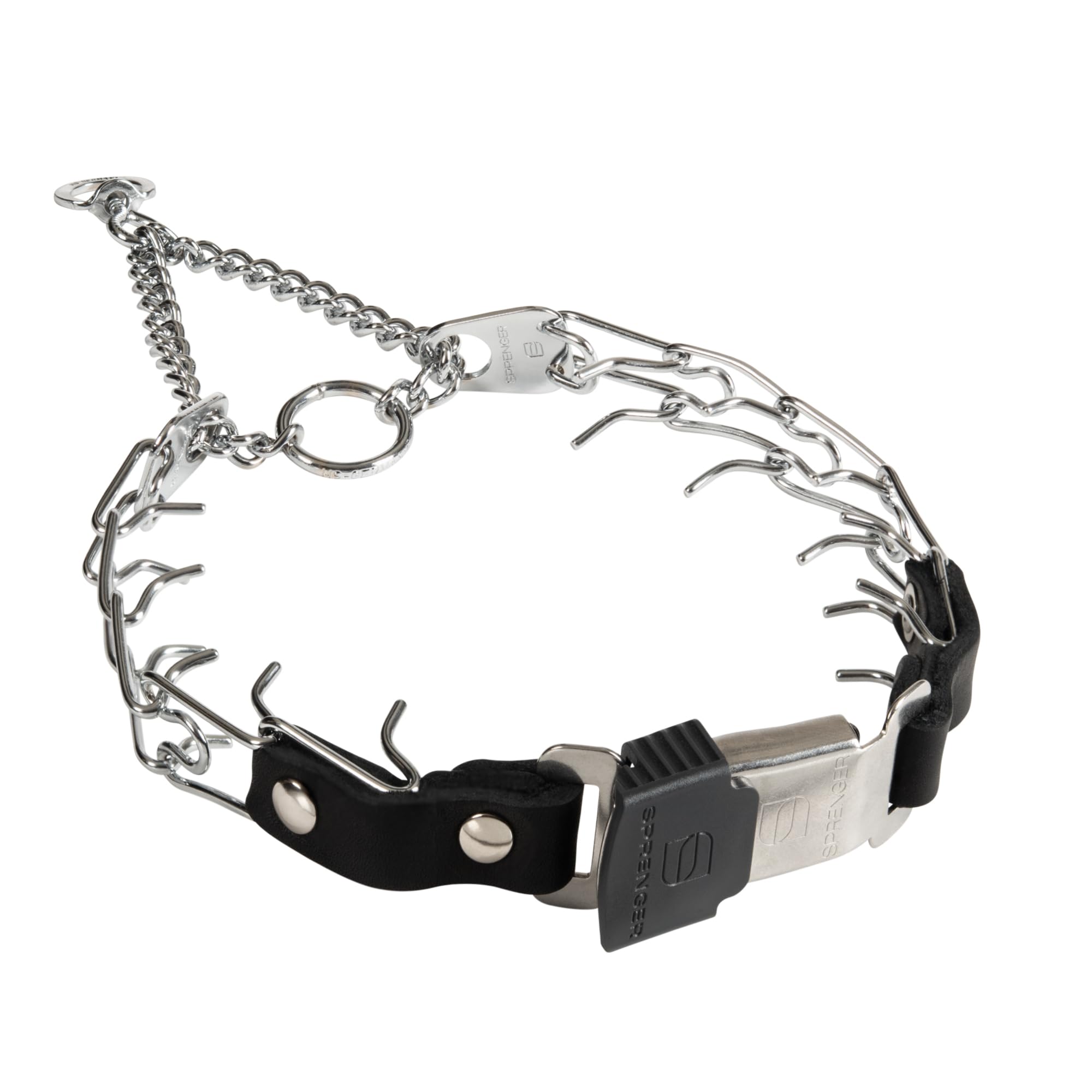 Collar de púas Herm Sprenger 2.25mm con ajuste rápido para entrenamientos eficientes.