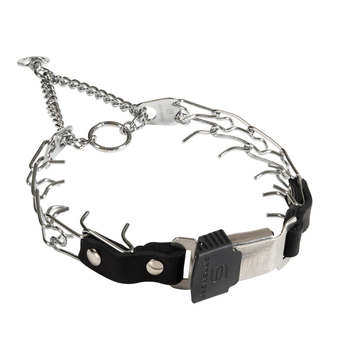 Collar de púas Herm Sprenger 2.25mm con ajuste rápido para entrenamientos eficientes.