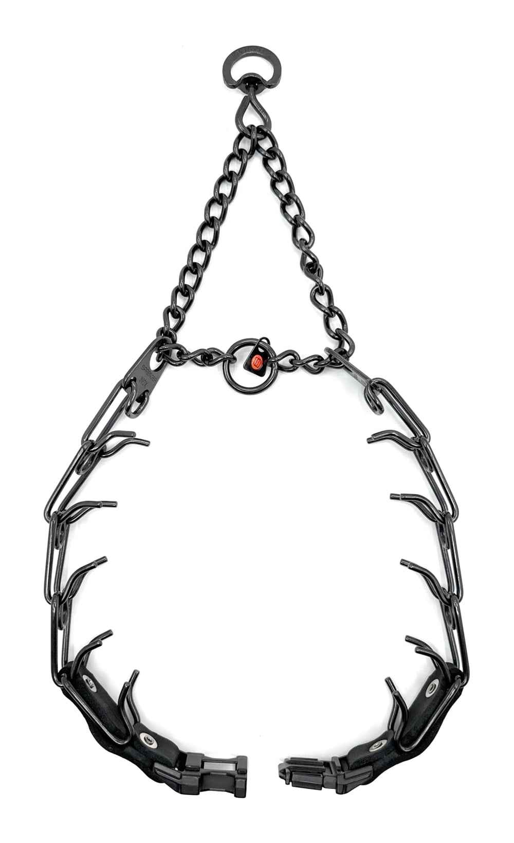 Collar de púas Herm Sprenger en acero cromado alemán para durabilidad
