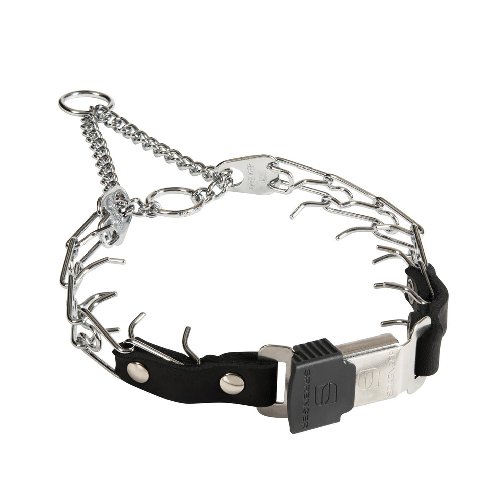 Collar de púas Herm Sprenger con cliclock y cierre rápido para ajuste seguro.