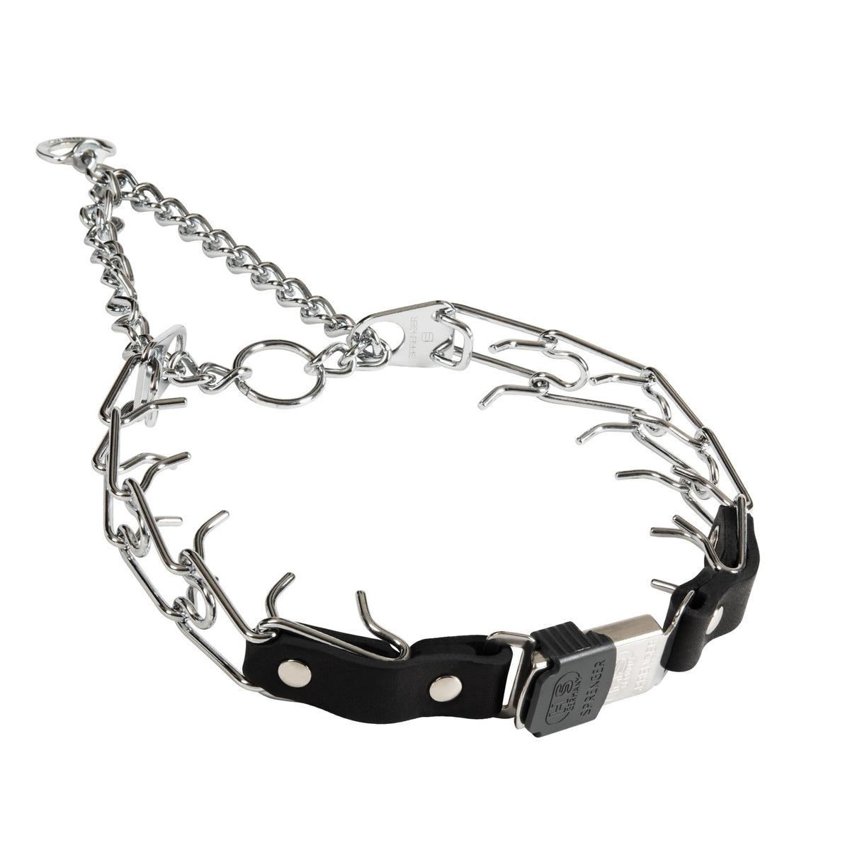 Herm Sprenger collar de púas para entrenamiento canino, enfoque estable durante la caminata