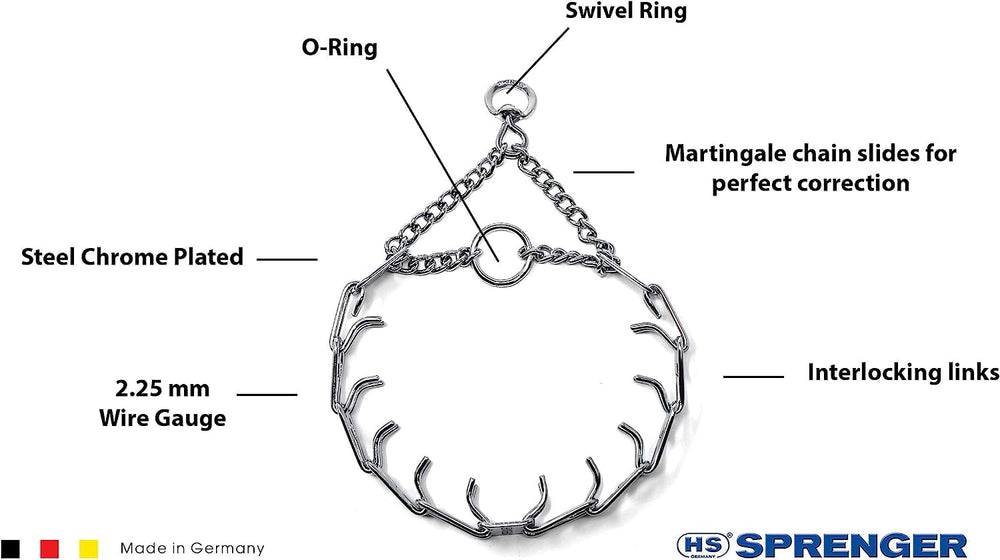 Herm Sprenger Ultra-Plus collar con anilla giratoria para correa