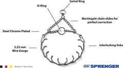 Herm Sprenger Ultra-Plus collar con anilla giratoria para correa