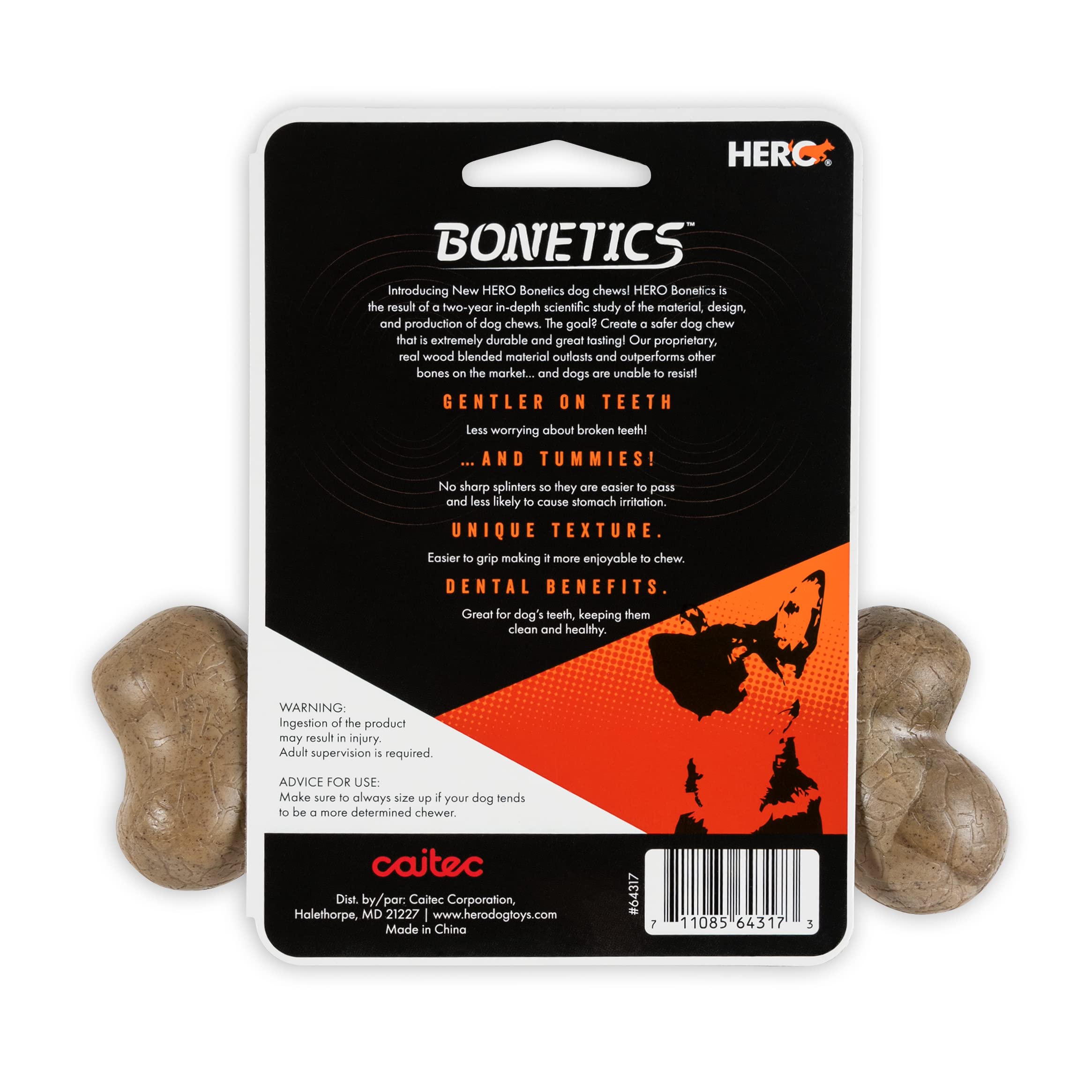 Hueso femur Bonetics de Hero con textura para agarre cómodo durante el juego