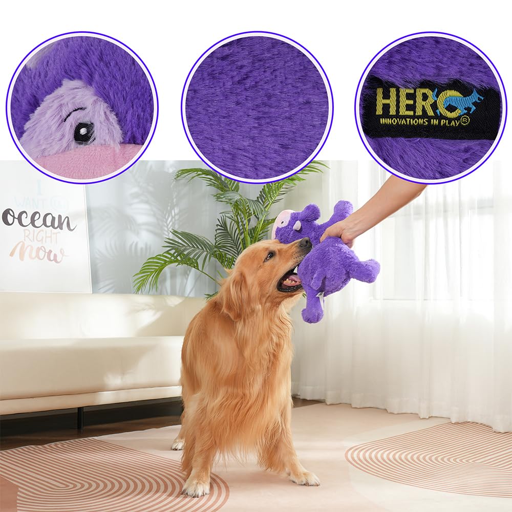 Hero Giant Chuckles costuras resistentes: excelente para mordidas fuertes y juego prolongado.