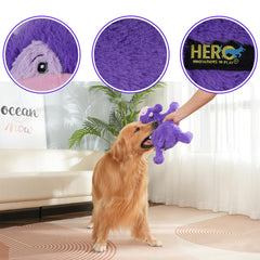 Hero Giant Chuckles costuras resistentes: excelente para mordidas fuertes y juego prolongado.
