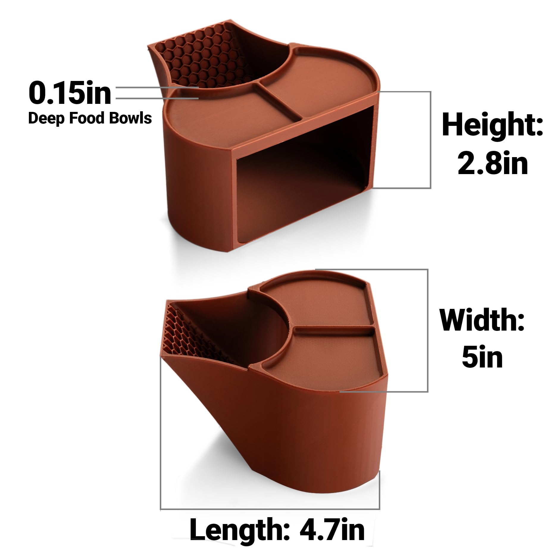 HERPDEN Habitat acabado marrón con textura natural para el acuario