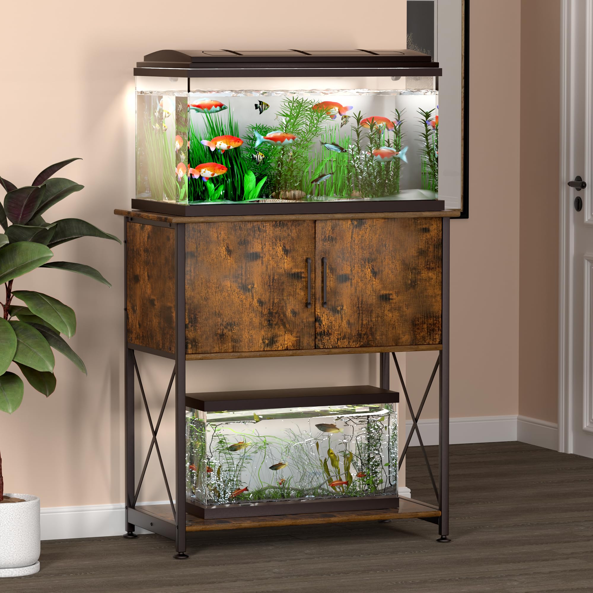 Herture: gabinete central de almacenamiento para accesorios del acuario.
