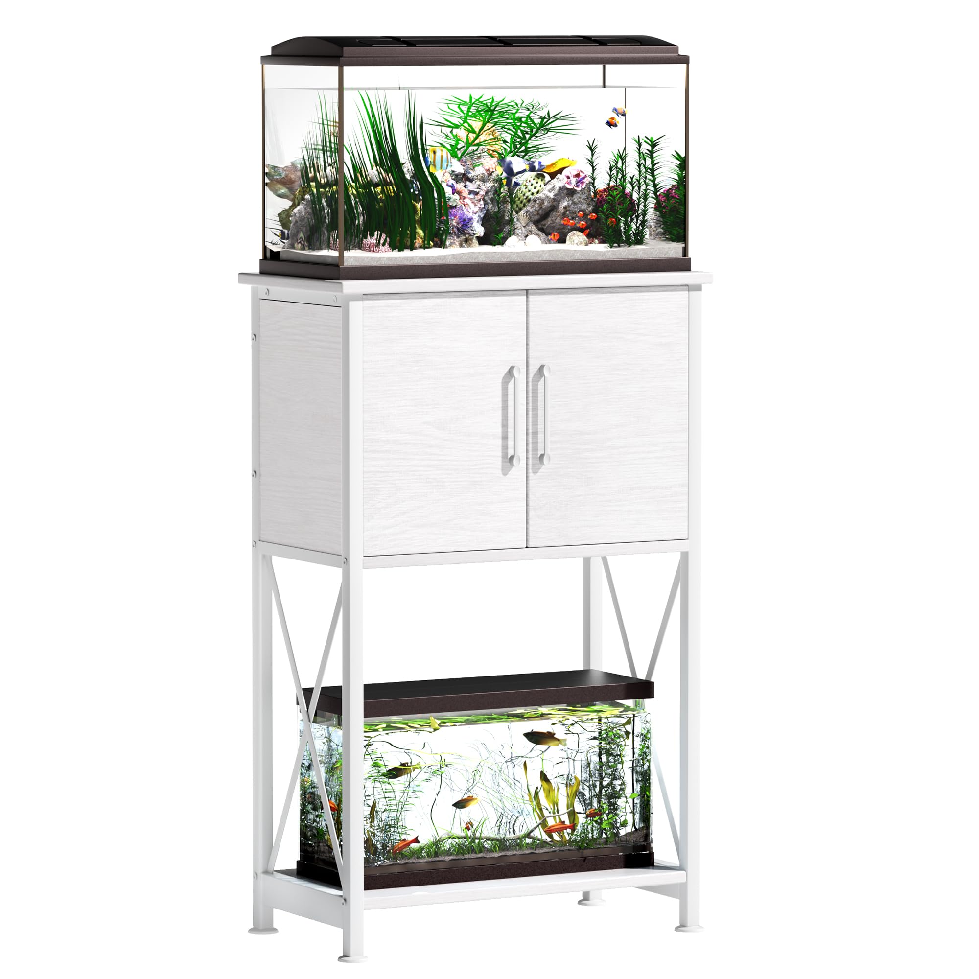 Herture: soporte para acuario 5-10 galones con superficie estable para observación.