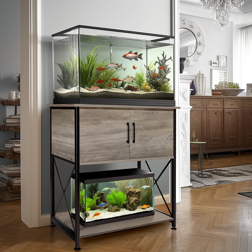 Herture: sistema de dos niveles para optimizar espacio de acuario.