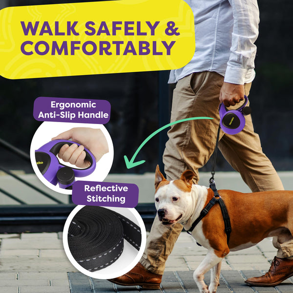 Asa ergonómica antideslizante Hertzko para comodidad durante caminatas.