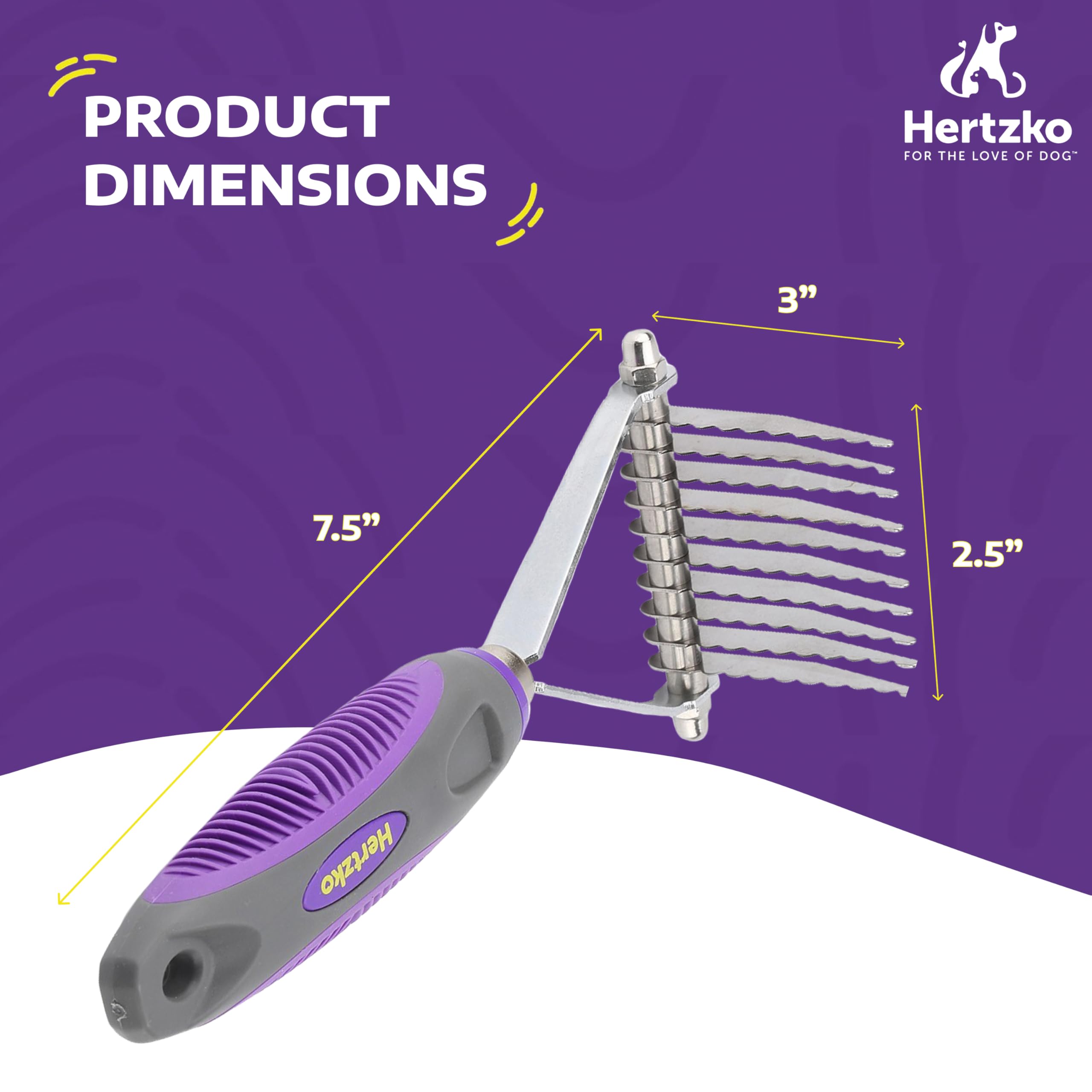Hertzko mango ergonómico antideslizante, mayor control durante el cepillado.