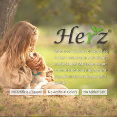 Herz venado-higado-pato 1lb, aroma carnoso para comedores exigentes.