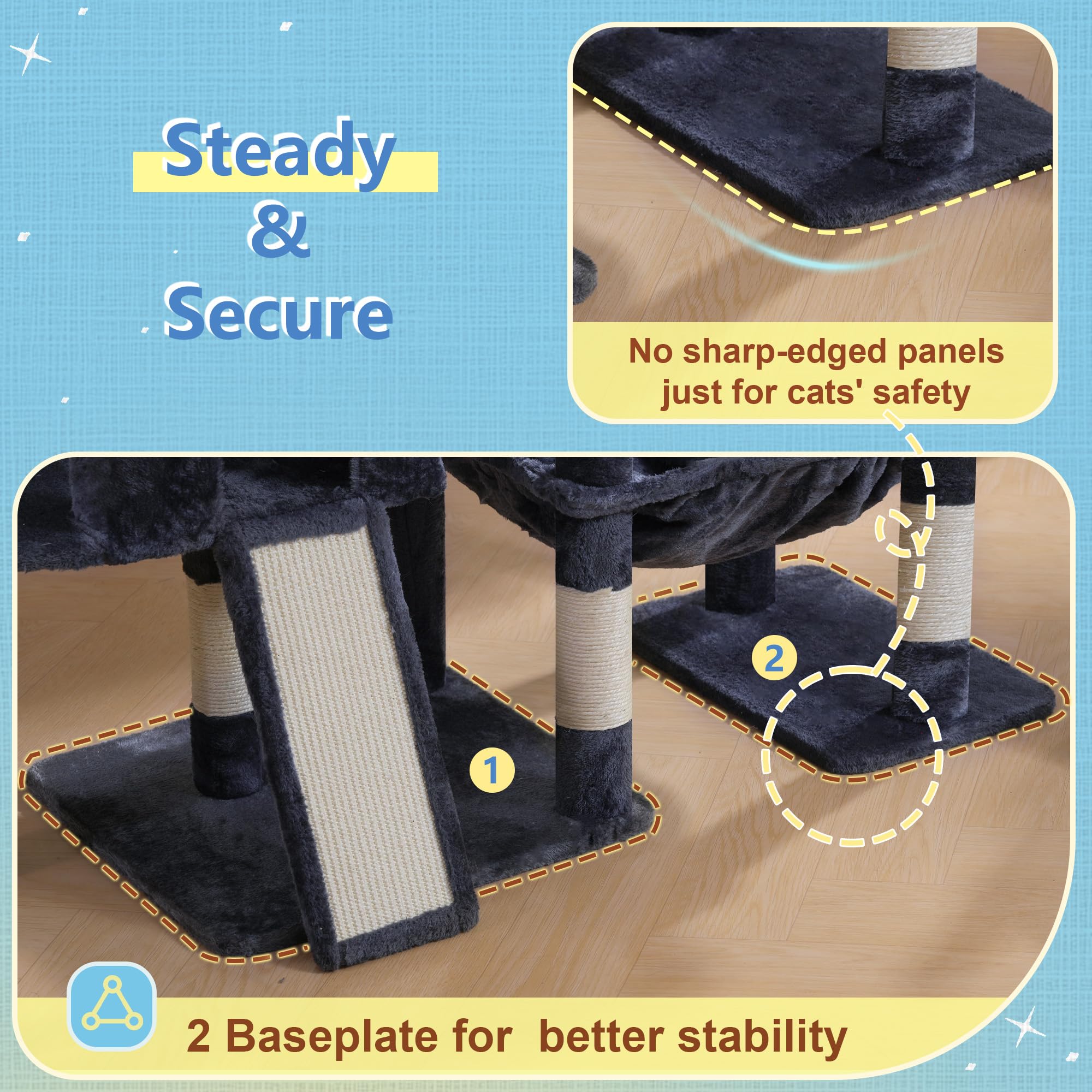 Hey-brother cama acolchada para siestas largas y confortables