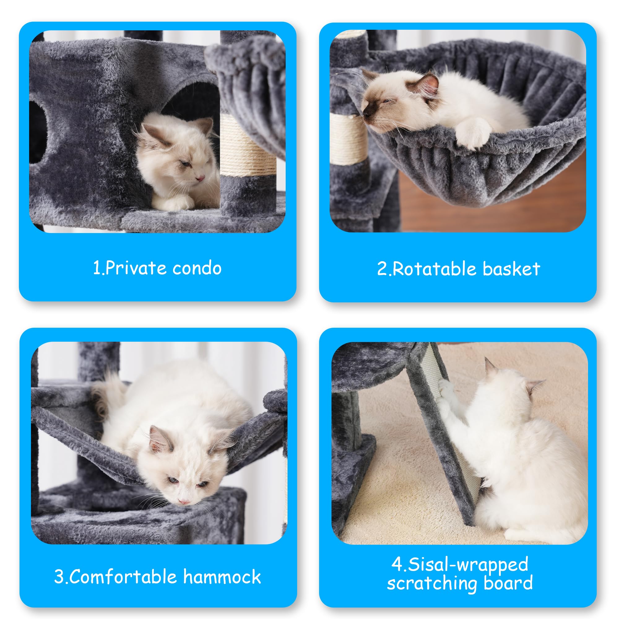Hey-brother arbol-gato: diseño multi-niveles para exploración y descanso en varios lugares.
