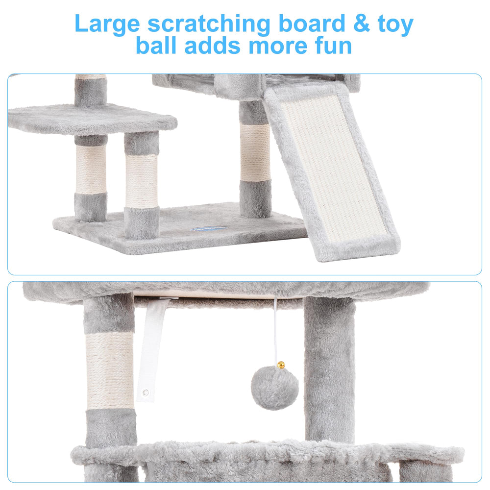 Hey-brother árbol para gatos bola de peluche para jugar