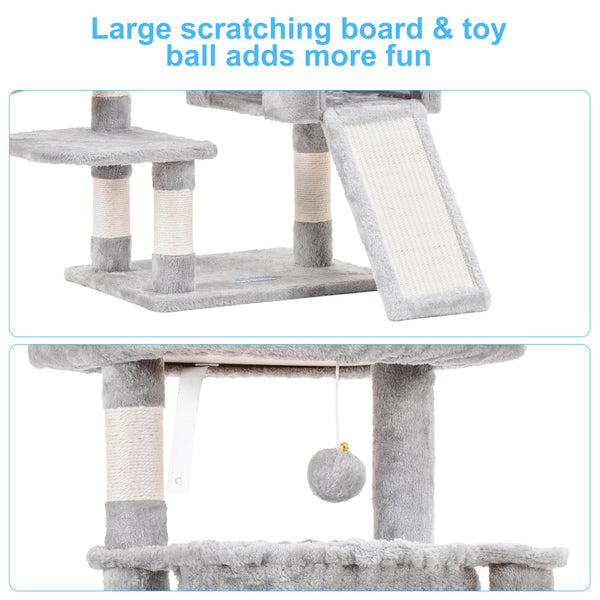 Hey-brother árbol para gatos bola de peluche para jugar