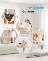 Hey-brother arbol gatos percha superior para observar y descansar