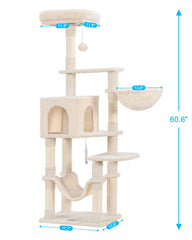 Hey-brother arbol gatos postes sisal para afilar uñas sin dañar muebles
