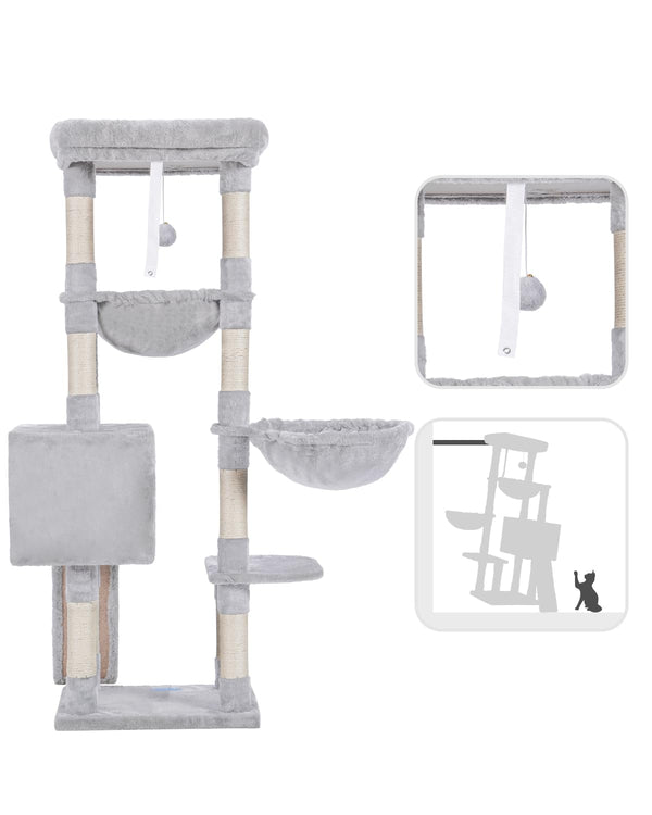 Hey-brother arbol-gatos torre interior base firme para estabilidad.