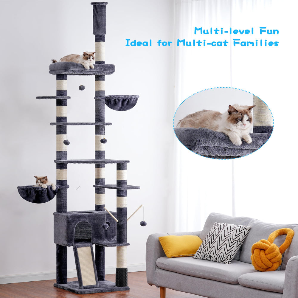 Hey-brother árbol-gato altura-techo ajustable para techos altos