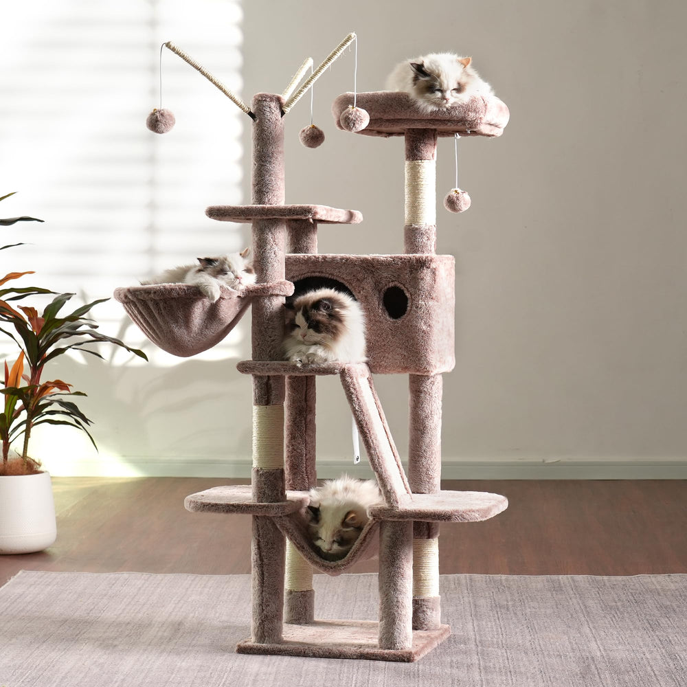 Hey-brother condominio para gatos, espacioso y cómodo para siestas tranquilas.