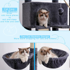 Hey-brother árbol-gato plataformas-salto múltiples alturas para saltos seguros