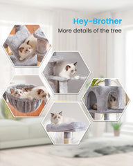 Hey-brother cesta-peluche-gato: rincón mullido para acurrucarse y jugar.