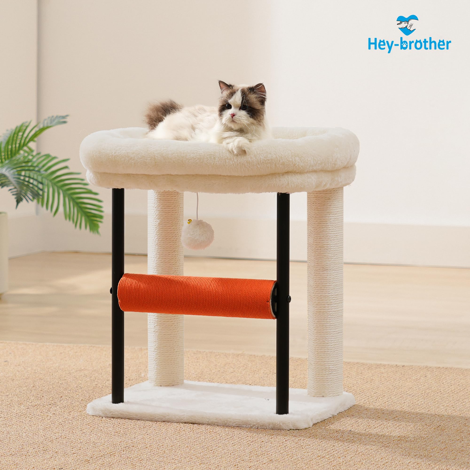 Hey-brother postes de sisal completos para arañar y cuidar uñas.