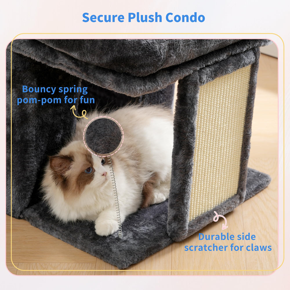 Heybly arbol gato 14p base estable para seguridad