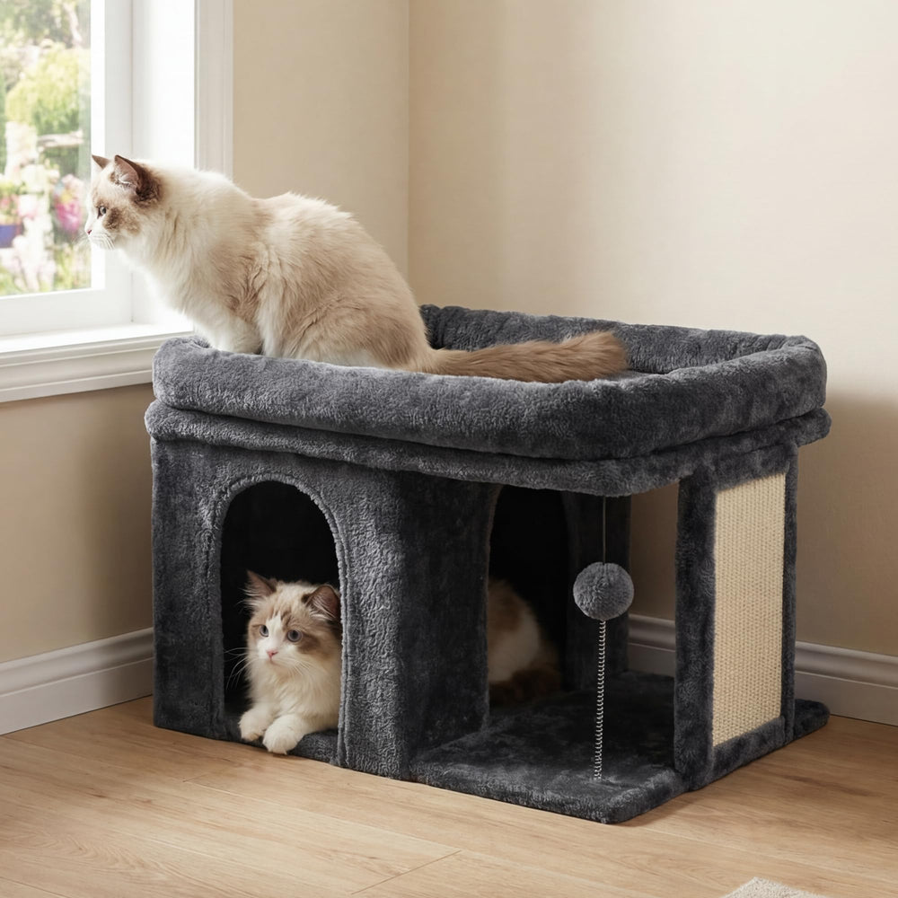 Heybly arbol gato 14p casita refugio comodo para siestas