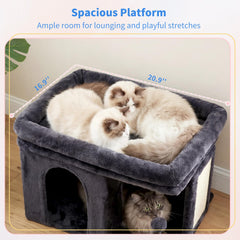 Heybly arbol gato 14p rascador sisal para rayar y ejercitarse