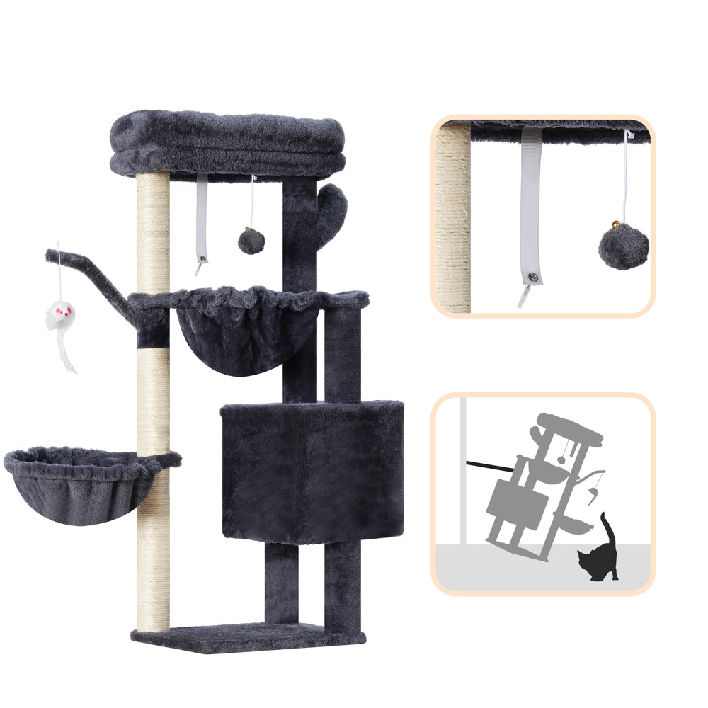 Heybly Arbol Gato Bola Colgante: estimula juego y curiosidad.