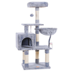 Heybly árbol gato con juguete para juego y descanso.