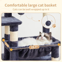 Heybly Arbol Gato: diseño multi-capa que facilita juego y subida