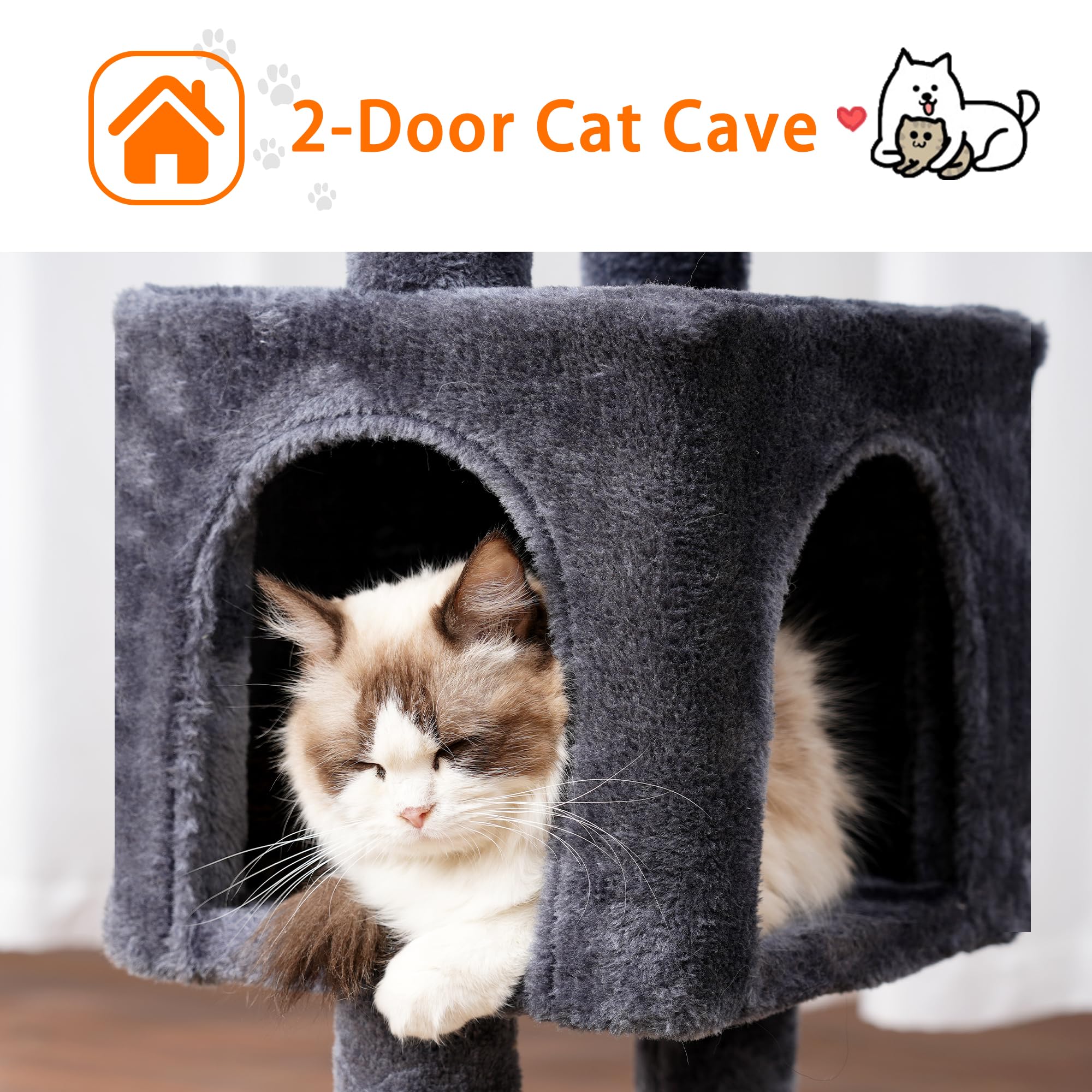 Heybly Arbol Gato Plataforma Suave: zona de descanso suave.
